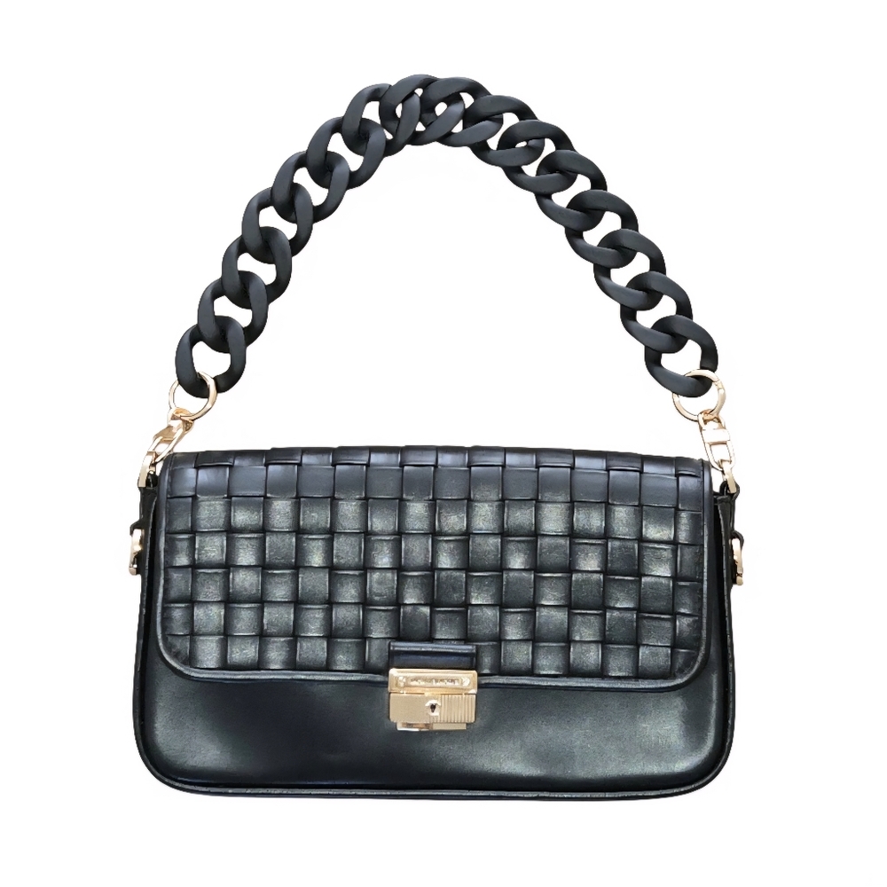 Michael Kors Small Bradshaw Woven Leather Convertible Shoulder Bag-(R-$328) - Picture 3 of 14